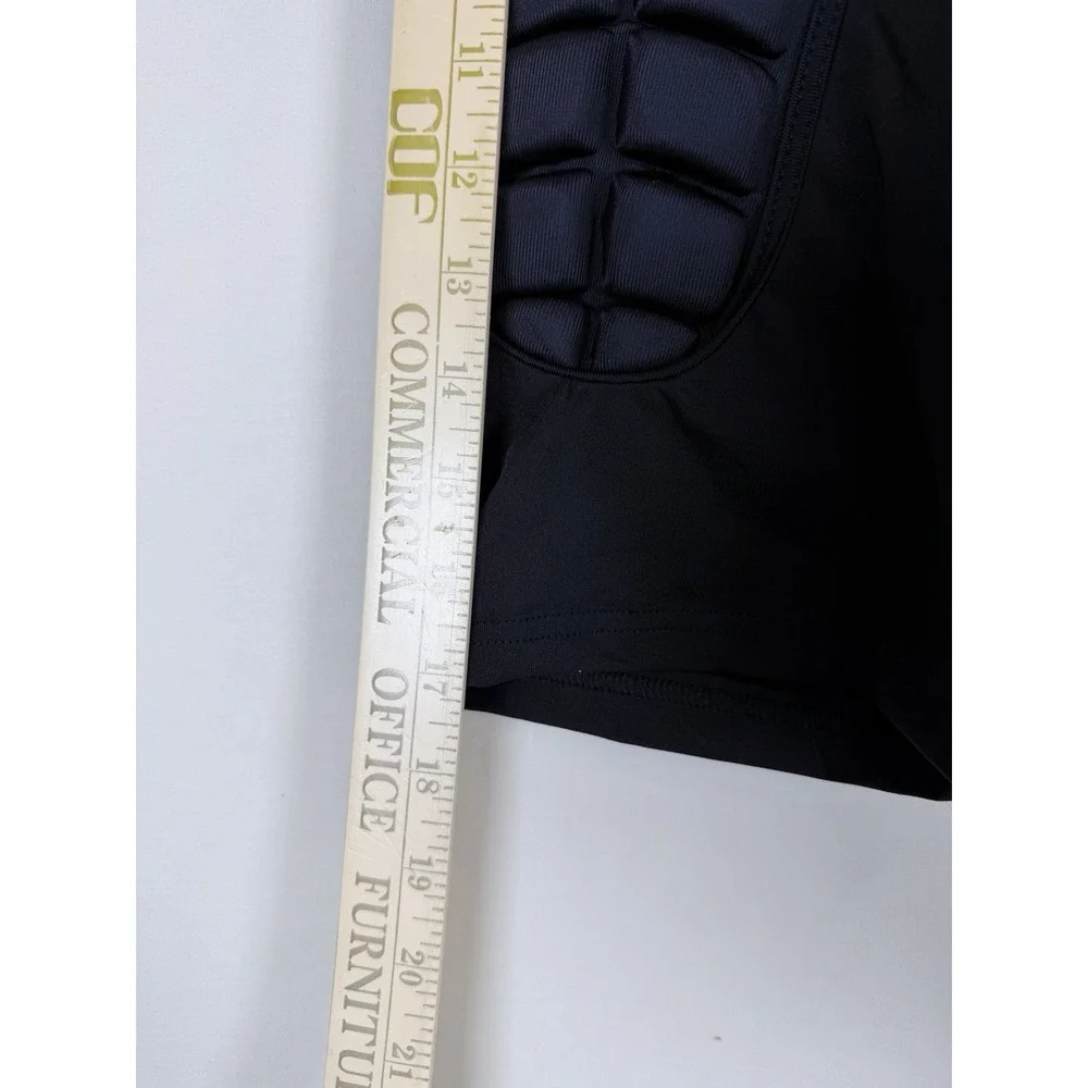 Padded Football Girdle Shorts Mens XXL Black Compression Hip Thigh Tailbone